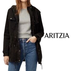 Azure Skies Trooper Jacket Lived-In Utility Jacket - Black - Size Small